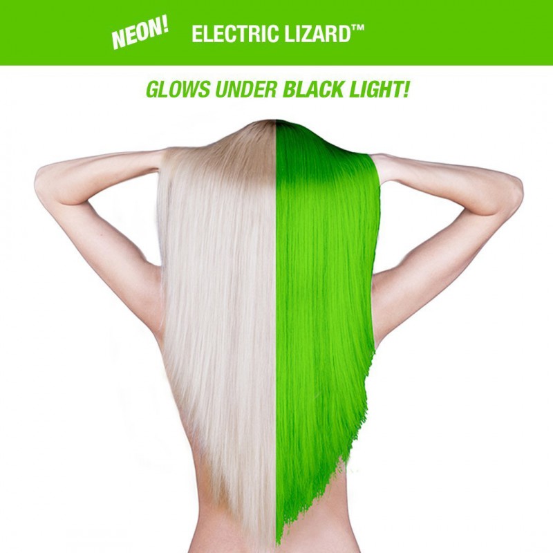 Большая банка - зеленая краска для волос ELECTRIC LIZARD CLASSIC HAIR DYE 237 мл - Manic Panic